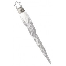NEW - Inge Glas Glass Ornament - Icicle - Clear
